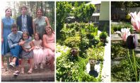 7 შვილის დედის მიერ მოწყობილი მშვენიერი ბაღი და ყვავილები, რომლებსაც შვილებივით ესაუბრება