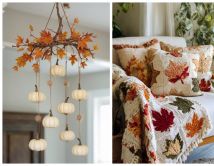საშემოდგომო დეკორი სახლში - იდეები, რომელთა განხორციელებაც ინტერიერს გაგილამაზებთ